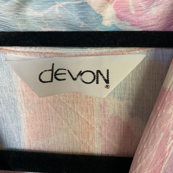 Vintage Devon Bubblegum Pastel Goth Tie Neck Blouse M - Picture 5 of 7